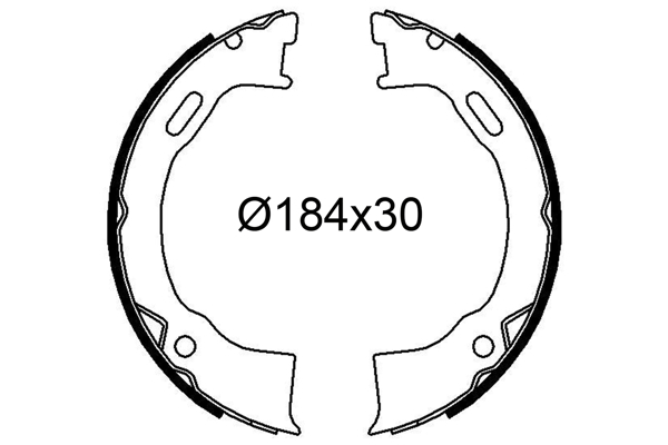 VALEO 564299 Bromsbackar, sats