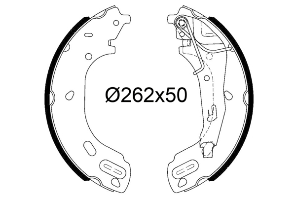 VALEO 564306 Bromsbackar, sats