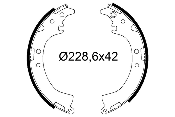 VALEO 564316 Bromsbackar, sats