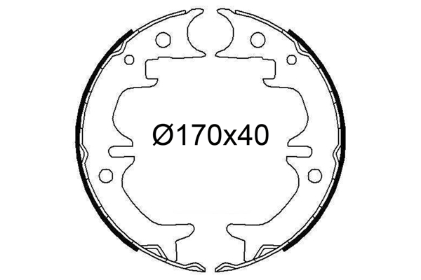 VALEO 564326 Bromsbackar, sats