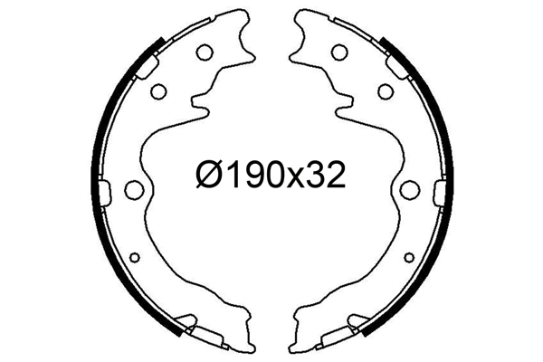 VALEO 564329 Bromsbackar, sats