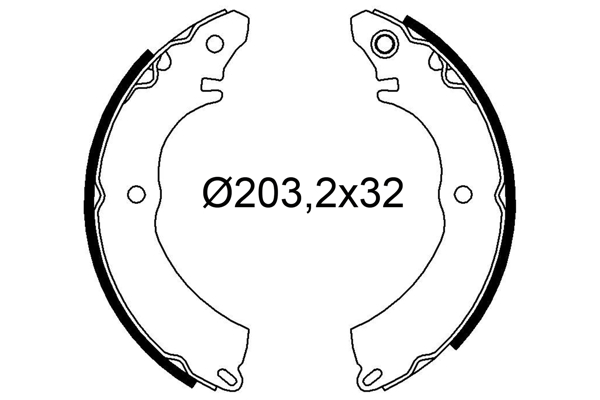 VALEO 564331 Kit ganasce freno