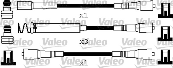 VALEO 346663 Kit cavi accensione-Kit cavi accensione-Ricambi Euro