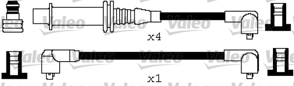 VALEO 346651 Kit cavi accensione-Kit cavi accensione-Ricambi Euro