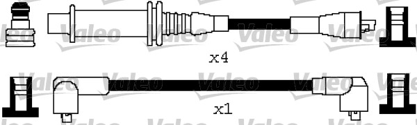 VALEO 346648 Kit cavi accensione-Kit cavi accensione-Ricambi Euro