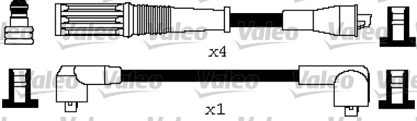 VALEO 346610 Kit cavi accensione-Kit cavi accensione-Ricambi Euro