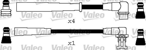 VALEO 346608 Kit cavi accensione-Kit cavi accensione-Ricambi Euro