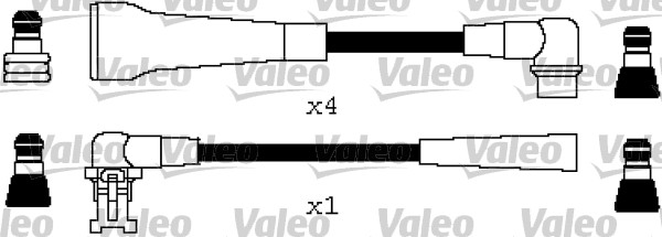 VALEO 346607 Kit cavi accensione-Kit cavi accensione-Ricambi Euro