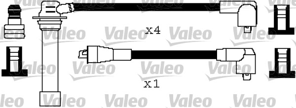 VALEO 346585 Kit cavi accensione-Kit cavi accensione-Ricambi Euro