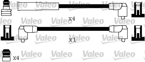 VALEO 346556 Kit cavi accensione