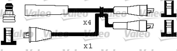 VALEO 346506 Kit cavi accensione