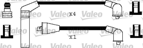 VALEO 346480 Kit cavi accensione-Kit cavi accensione-Ricambi Euro