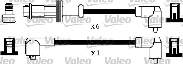 VALEO 346449 Kit cavi accensione