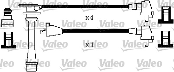 VALEO 346446 Kit cavi accensione-Kit cavi accensione-Ricambi Euro