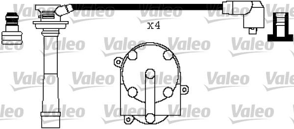 VALEO 346434 Kit cavi accensione-Kit cavi accensione-Ricambi Euro