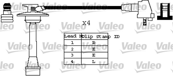 VALEO 346419 Kit cavi accensione-Kit cavi accensione-Ricambi Euro