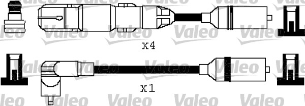 VALEO 346317 Kit cavi accensione-Kit cavi accensione-Ricambi Euro