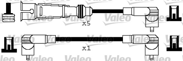 VALEO 346296 Kit cavi accensione-Kit cavi accensione-Ricambi Euro