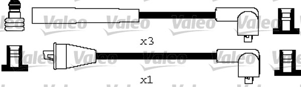 VALEO 346272 Kit cavi accensione-Kit cavi accensione-Ricambi Euro