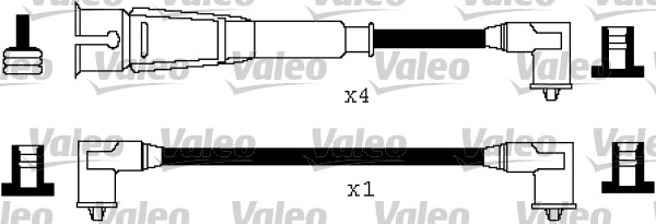 VALEO 346266 Kit cavi accensione-Kit cavi accensione-Ricambi Euro