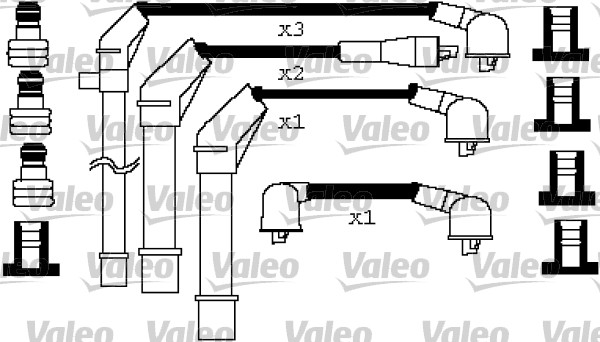 VALEO 346259 Kit cavi accensione