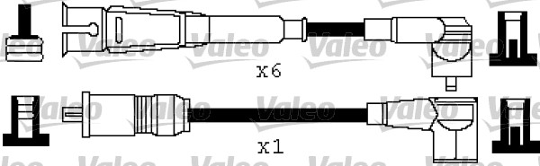 VALEO 346219 Kit cavi accensione-Kit cavi accensione-Ricambi Euro