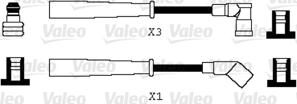 VALEO 346066 Kit cavi accensione