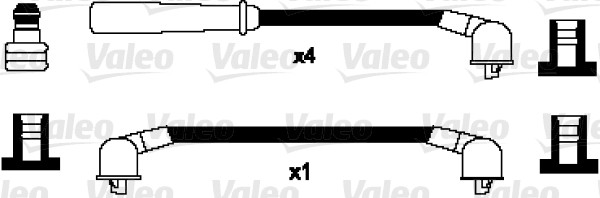 VALEO 346064 Kit cavi accensione-Kit cavi accensione-Ricambi Euro