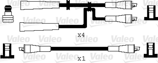 VALEO 346046 Kit cavi accensione-Kit cavi accensione-Ricambi Euro