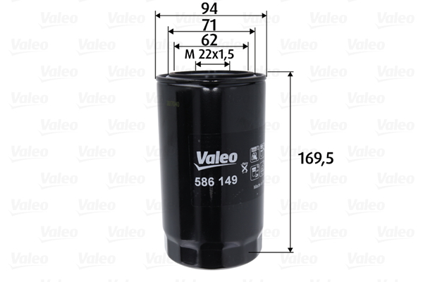 VALEO 586149 olajszűrő IVECO