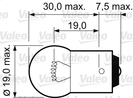 VALEO 032221 Lampadina, Indicatore direzione