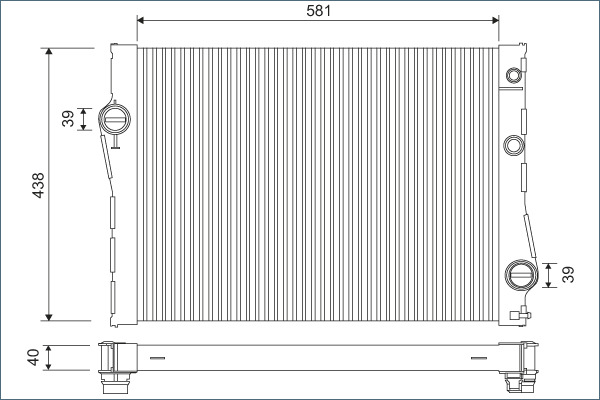 Radiator, engine cooling