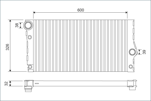 Radiator, engine cooling
