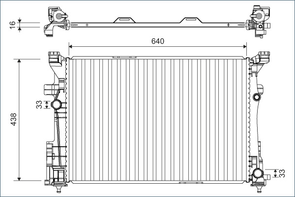 VALEO 701133 радиатор,...