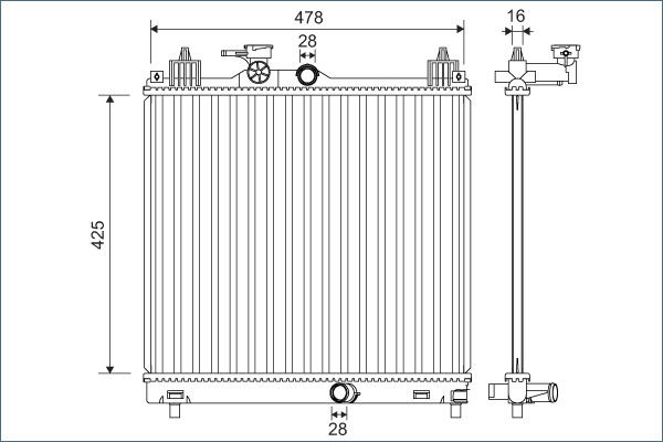 VALEO 701138 Ψυγείο, ψύξη...