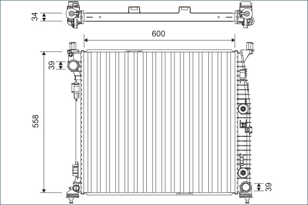 VALEO 701167 Radiator,...