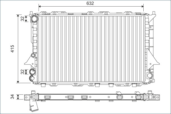 Radiator, engine cooling