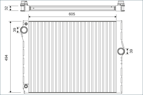 Radiator, engine cooling