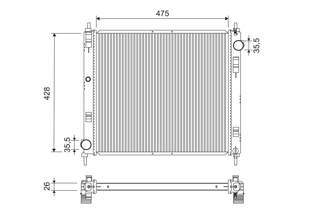 VALEO 701238 Ψυγείο, ψύξη...