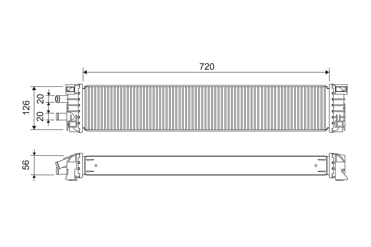 Radiator, engine cooling
