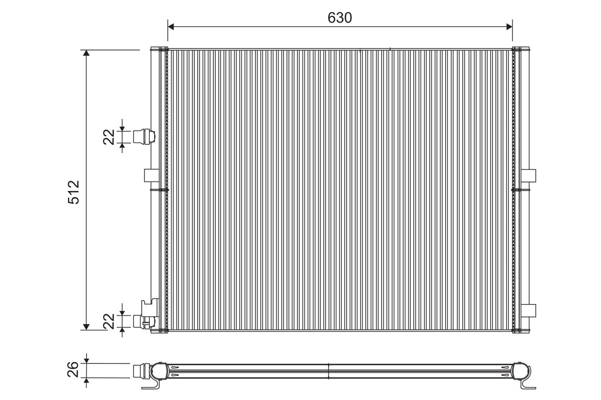 Radiator, engine cooling