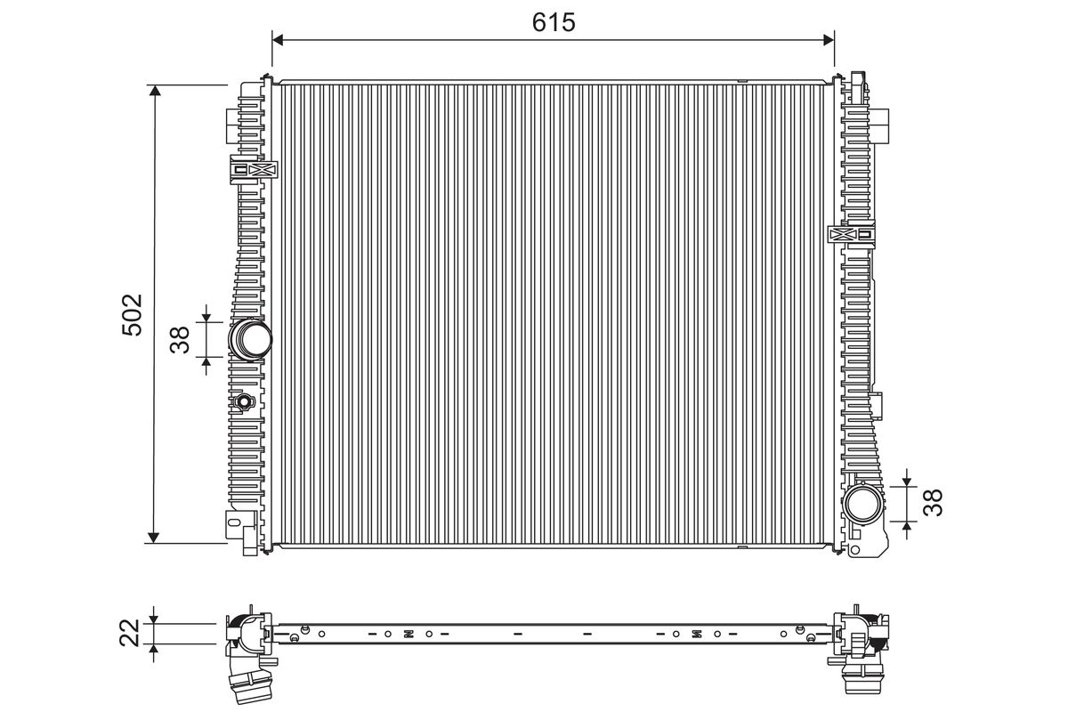 Radiator, engine cooling