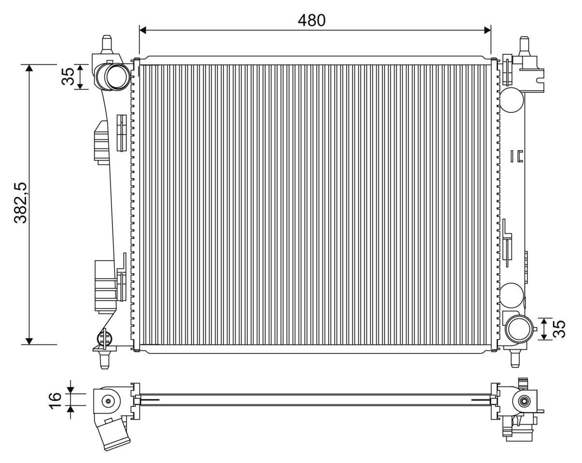 VALEO 701347 Ψυγείο, ψύξη...