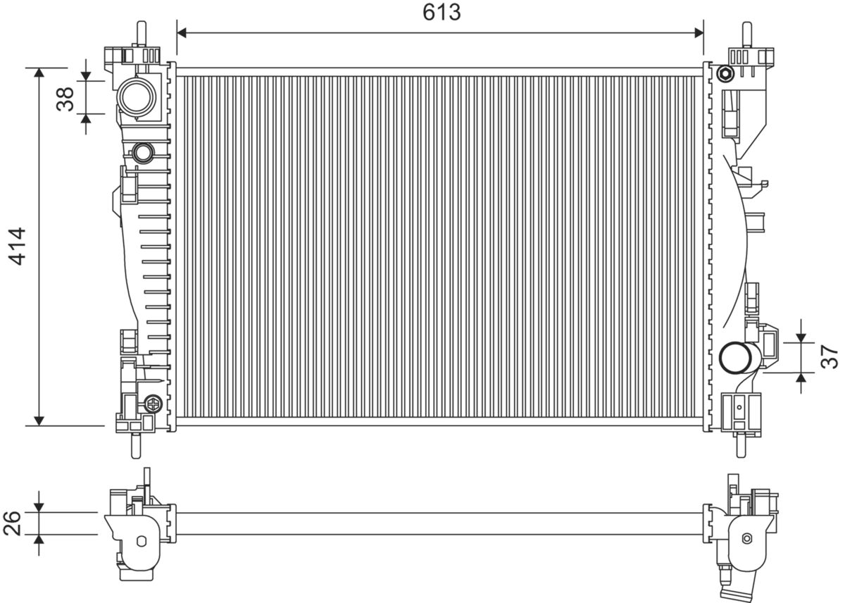 VALEO 701391 Ψυγείο, ψύξη...