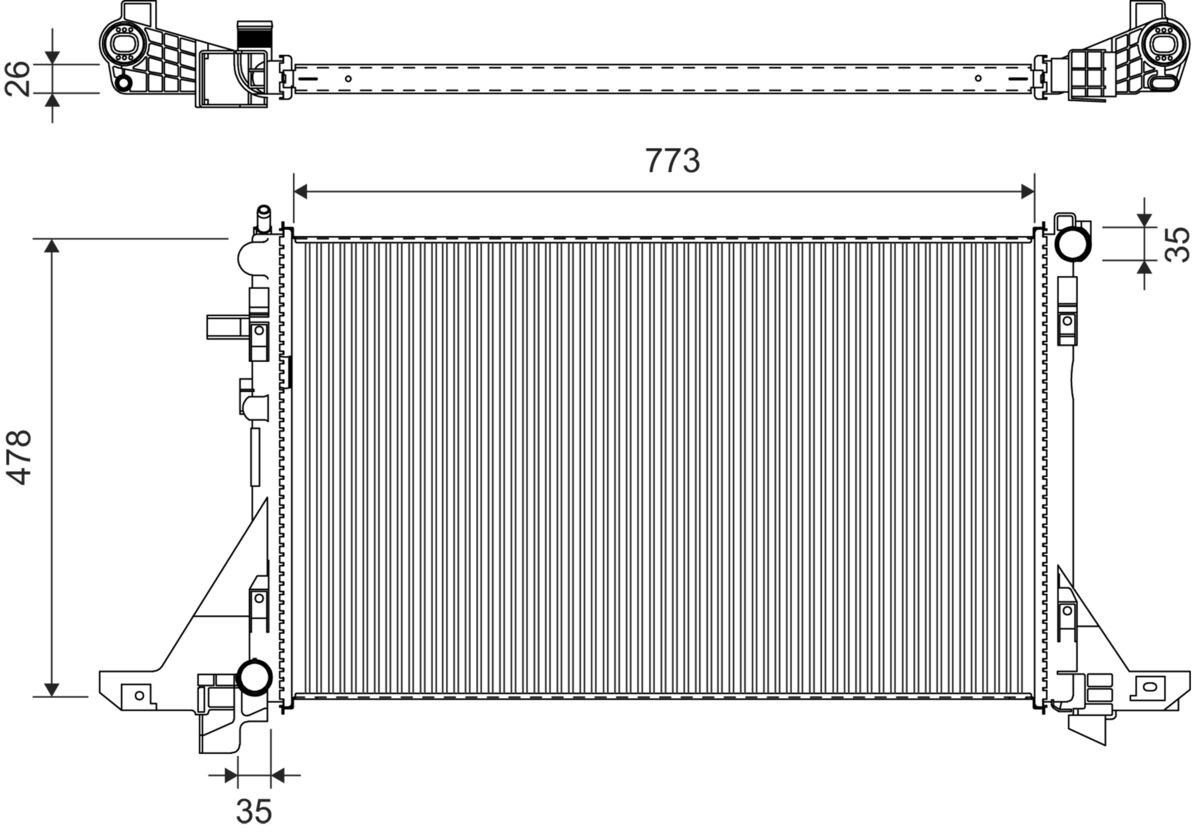 VALEO 701432 Ψυγείο, ψύξη...