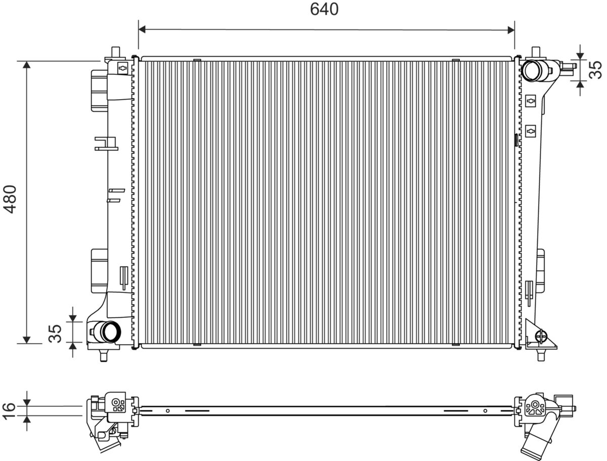 VALEO 701444 Ψυγείο, ψύξη...
