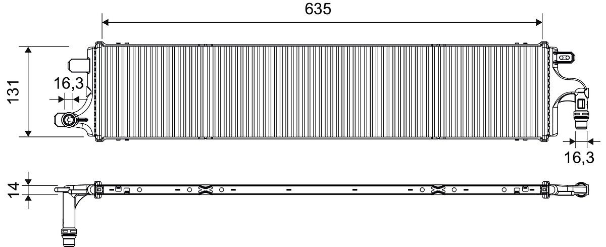VALEO 701659 Radiator, engine cooling