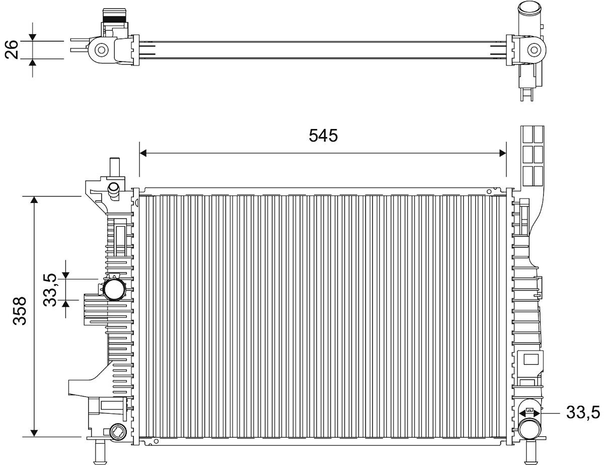 VALEO 701856 Radiator, engine cooling