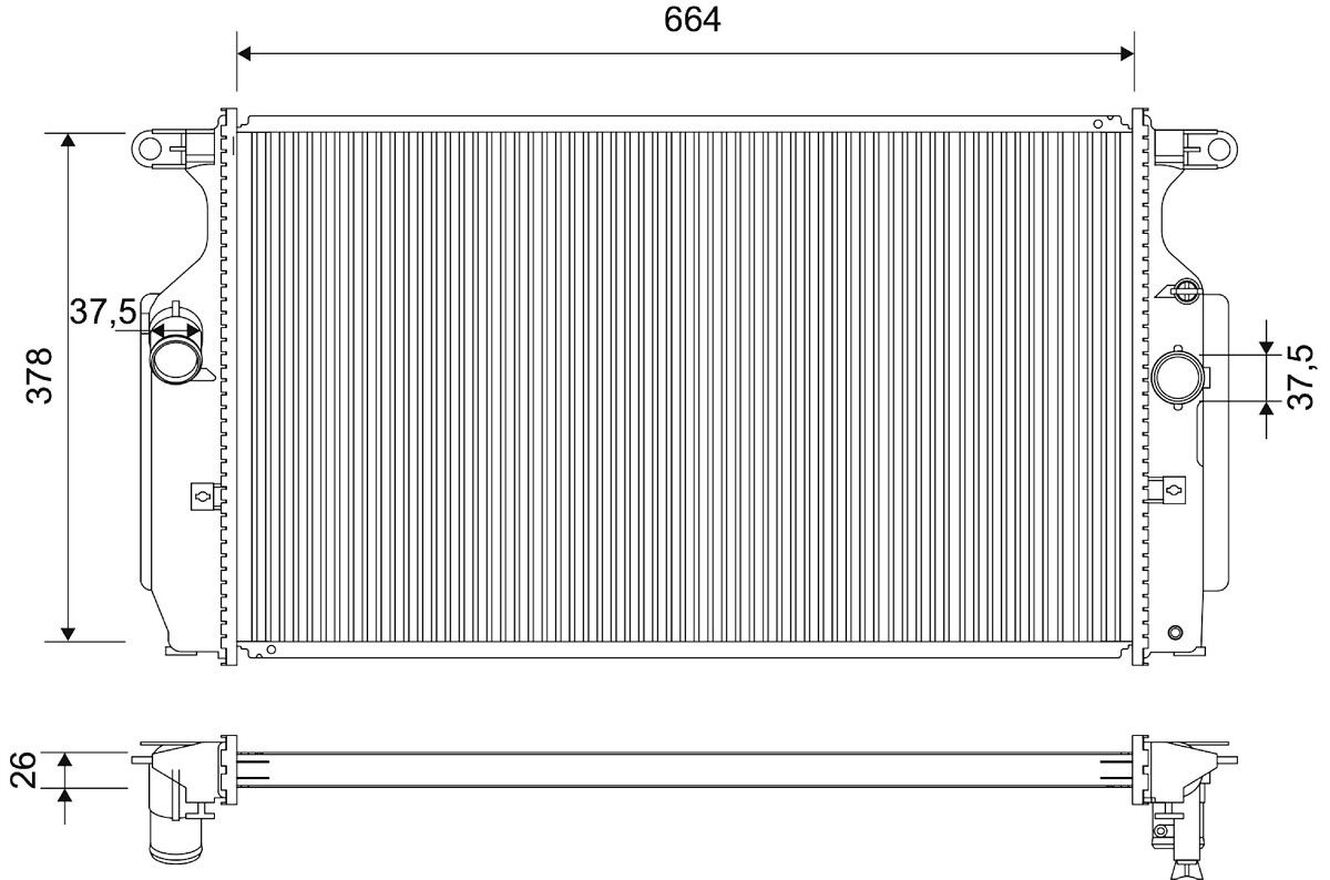 VALEO 701901 Radiator, engine cooling