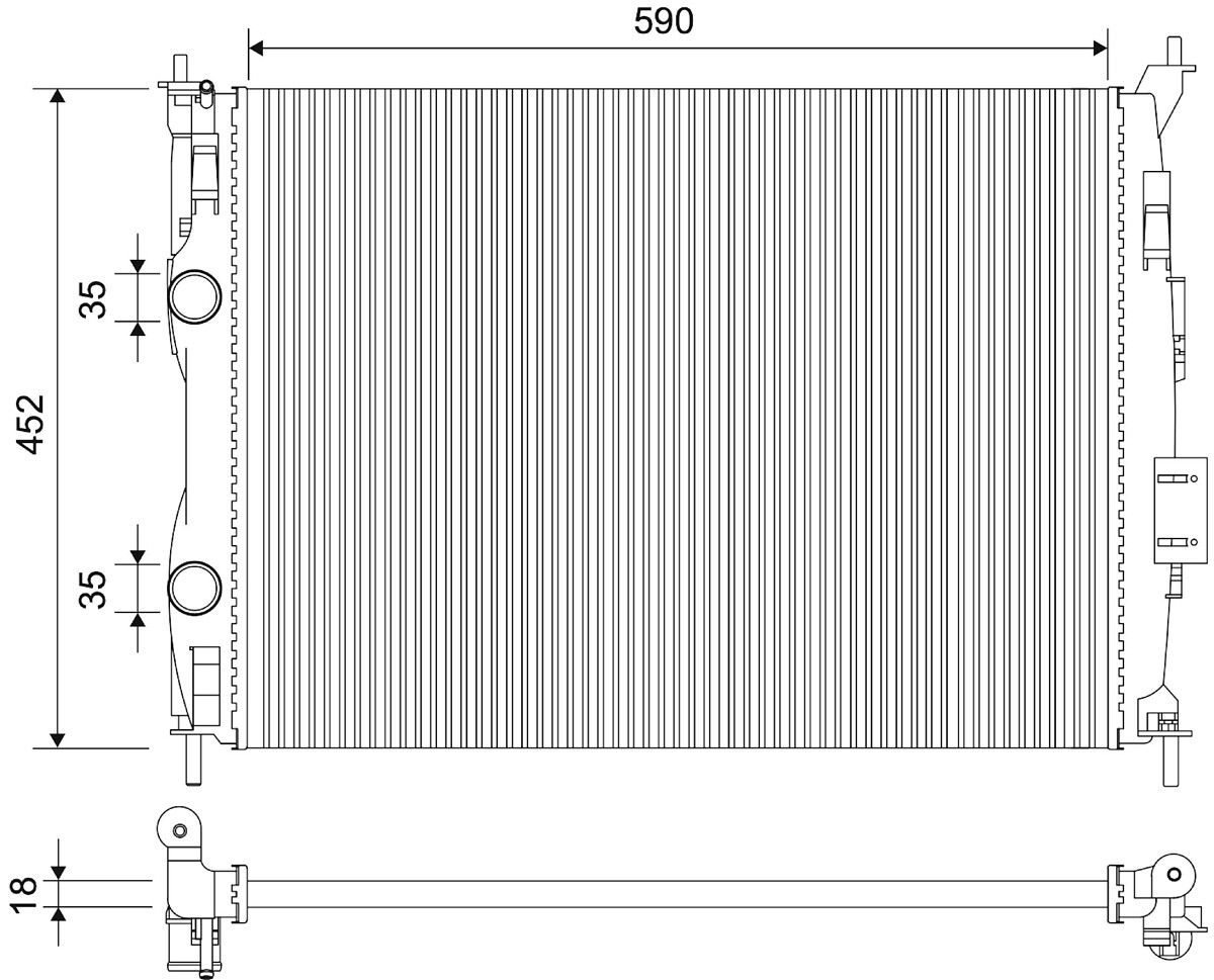 VALEO 701904 Radiator, engine cooling